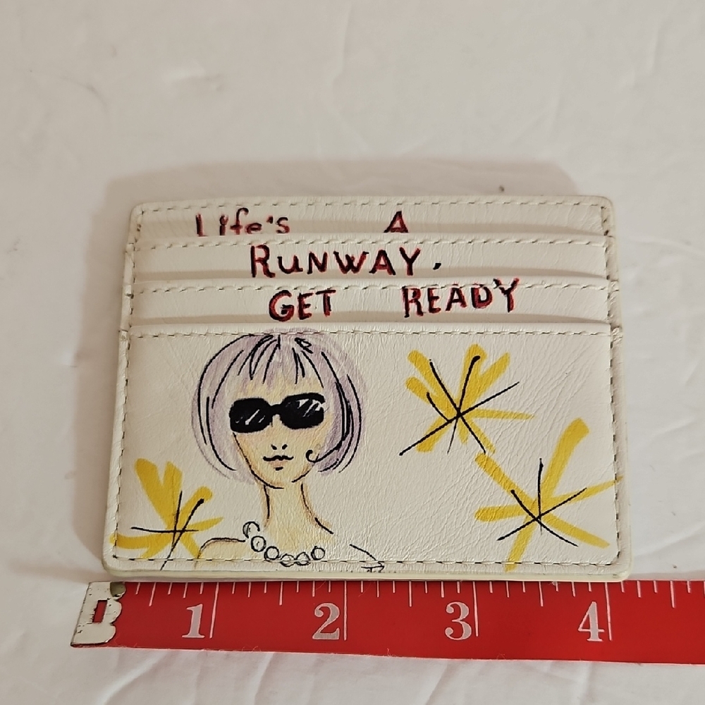 Brighton White And Silver Cardholder Rare